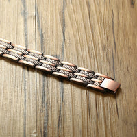Bracelet Pur cuivre magnétique soulagement de douleurs Pour Homme élégant 8.46 "