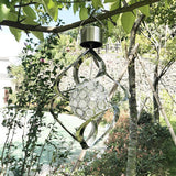 Lumière extérieure solaire pendaison vent cloche lampe décoration de jardin en spirale