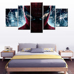 Tableau Pentaptyque HD imprimer Panneaux Super Héros Spider man Peinture Chambre