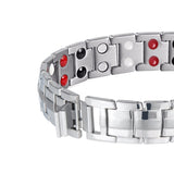 Bijoux De Mode Guérison FIR Magnétique Titane Acier Bracelet En Acier Pour Unisexe