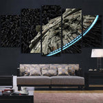 Moderne Art Mural Photos HD Décor Affiches 5 Panneau Star Wars Millennium Faucon