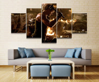 Tableau HD 5 Pièces Capitaine Iron Man Avengers Endgame Films De Soie Art Affiches