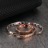 Bracelets Magnétiques De Santé Pour Femmes Rose Or-couleur Chaîne En Acier Inoxydable