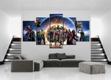 5 Panneaux Modulaire Peinture HD Imprimer Avengers Infinity Guerre Film Type Oeuvre