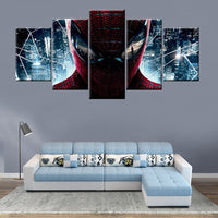 Tableau Pentaptyque HD imprimer Panneaux Super Héros Spider man Peinture Chambre