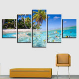 Merveilleux Tableau HD Moderne Abstraite Mur Art Photos Décoration 5 Panneaux Coco