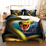 Animal serpent ensembles 2/3 pièces literie pour adulte couvre-lit simple Double roi reine