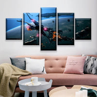 Tableau Décoratif HD Impressions Photos Art Toile Affiches Décor 5 Pièces Star Wars