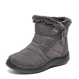 Femmes bottes d'hivers de neige imperméables chaussures chaud cheville grande taille