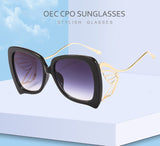 Lunettes de soleil papillon femmes fashion design récent carré de haute qualité UV400