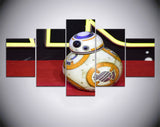 Tableau Déco HD Star Wars BB-8 HD Impression 5 Pièces Peinture Sur Toile Décoratives