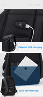 Sacs à dos étanches USB charge Anti-vol ajustement 15.6 pouces ordinateur portable