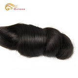 Cheveux Brésiliens Funmi Double Drawn 5pcs / Lot Egg Curl Remy Extension Flexi / Pissy