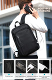 Nouveaux sacs à dos minces hommes ordinateur portable école extensible étanche