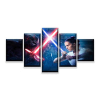 L'ascension De Skywalker Affiche Tableau Déco HD Image Modulaires 5 Pièces Star Wars