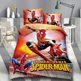 Disney housse couette ensemble literie Spiderman dessin animé garçon simple taille 2/3/4 pc