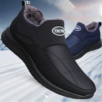 Nouveau basket confortable d'hiver au chaud bottes de neige sans lacet peluche fourrure cheville