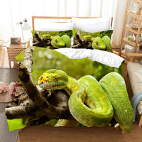 Animal serpent ensembles 2/3 pièces literie pour adulte couvre-lit simple Double roi reine