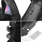Nouvelle sacoche coque dure Design 3.0 USB charge à bandoulière homme étanche