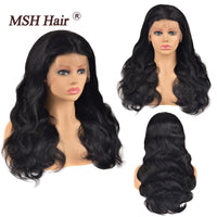 MSH cheveux avant de lacet perruques 13x4 brésilienne vague de corps perruques