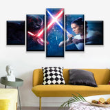 L'ascension De Skywalker Affiche Tableau Déco HD Image Modulaires 5 Pièces Star Wars