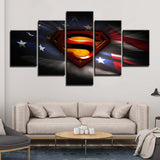 Tableau Déco Marvel HD Toile Peinture 5 Pièces Superman Affiches Moderne Maison
