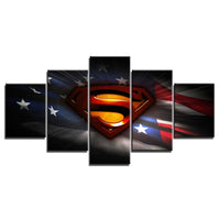 Tableau Déco Marvel HD Toile Peinture 5 Pièces Superman Affiches Moderne Maison