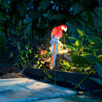 Magnifique Lampe LED Solaire Perroquet Caraïbes Antilles De Jardin Imperméable  IP65