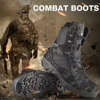 Camouflage bottes travail chaussures sécurité hommes tactique militaire automne hiver