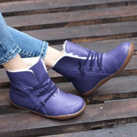 Nouvelles bottes femmes neige d'hiver peluche chaudes chaussures fait main confortables