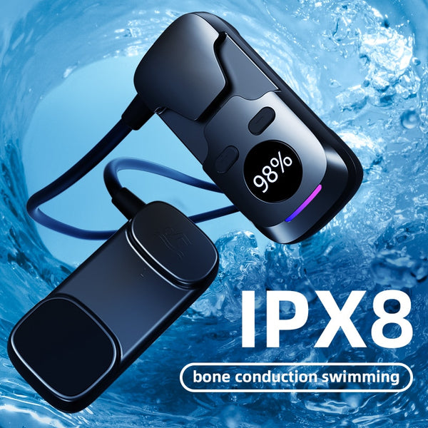 Musique sous-marine MP3 Conduction osseuse Audio IPX8 Écouteur étanche Bluetooth pour nageurs