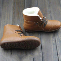 Nouvelles bottes femmes neige d'hiver peluche chaudes chaussures fait main confortables