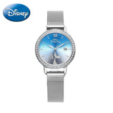 Montre Mécanique femme Disney Ariel sirène pour filles étanche horloge à Quartz