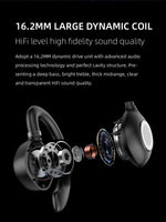 Écouteurs Conduction d'air Bluetooth 5.3 Sport Étanche Affichage Led HiFi Oreille Ouverte