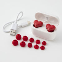 Écouteurs Bluetooth originaux authentiques femmes forme cœur Mode cadeau haute qualité