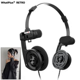 What Plus rétro casque sans fil Bluetooth 5.2 classique ouvert Hifi HD avec micro KOSS Porta Pro