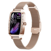 Montre-bracelet femmes intelligente luxe diamant Smartwatch fréquence cardiaque oxygène