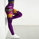 Leggings Femmes 3D Snacks Imprimé Collants Yoga Pantalon Gym Vêtement Push Up