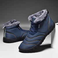 Chaussures Hommes Bottes En Cuir Hiver Chaud Cool Moto Haute Cheville Automne