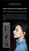 Écouteurs Conduction d'air Bluetooth 5.3 Sport Étanche Affichage Led HiFi Oreille Ouverte