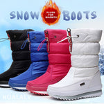 Bottes neige hiver Femmes plate-forme épais peluche imperméable antidérapantes chaussures chaude
