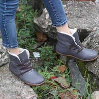 Nouvelles bottes femmes neige d'hiver peluche chaudes chaussures fait main confortables