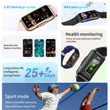 Montre intelligente Unisexe fréquence cardiaque moniteur d'oxygène sanguin Fitness sport