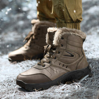 Bottes hiver pro-montagne chaussures de randonnée en plein air pour hommes fourrure