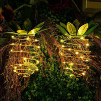 Magnifique Lampe Solaires De Jardin Forme D'ananas Martinique Lumière Suspendue