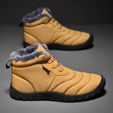 Chaussures Hommes Bottes En Cuir Hiver Chaud Cool Moto Haute Cheville Automne