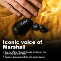 Marshall MODE II Earphones Bluetooth-Noise Cancelling Hi-Fi Music Sports Avec Micro