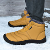 Chaussures Hommes Bottes En Cuir Hiver Chaud Cool Moto Haute Cheville Automne