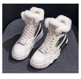 Bottines sport de neige femmes bottes d'hiver plus velours chaussures en coton épais