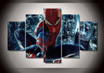 Tableau Spiderman Décoration Salon Chambre Enfants HD Imprimer 5 Panneaux Mural